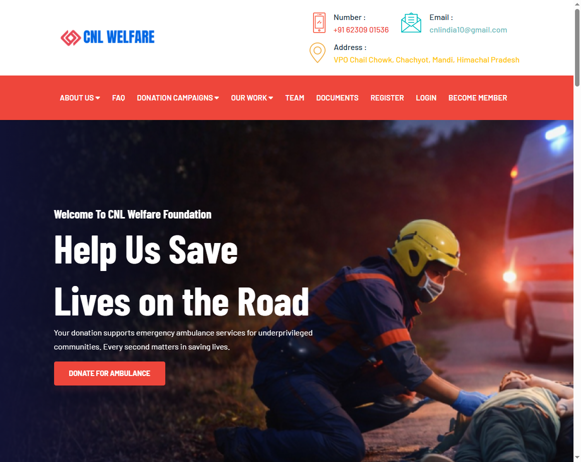 CNL Welfare Foundation - NGO Donation Platform